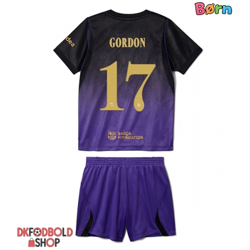 Barcelona Anthony Gordon #17 Udebanesæt Børn 2026-27 Kort ærmer (+ korte bukser)